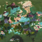 2023, Congregation II, mixed media on paper, 36x48 inches