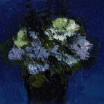 2025, Violet Blue with White, oil on canvas, 8x10 inches